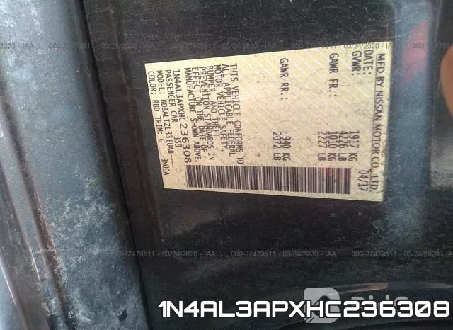 1N4AL3APXHC236308 фото 10