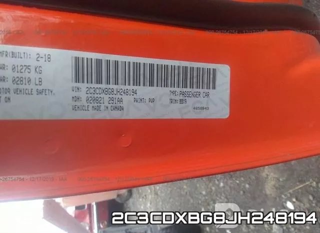 2C3CDXBG8JH248194 фото 10