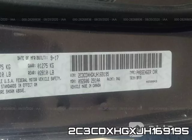 2C3CDXHGXJH169195 фото 10