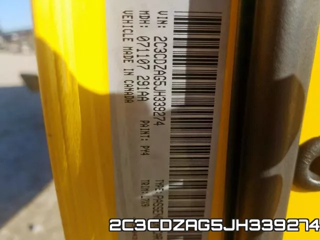 2C3CDZAG5JH339274 фото 2