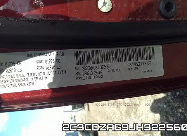 2C3CDZAG9JH322560 фото 10