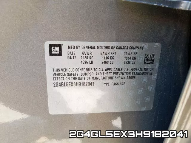 2G4GL5EX3H9182041 фото 2