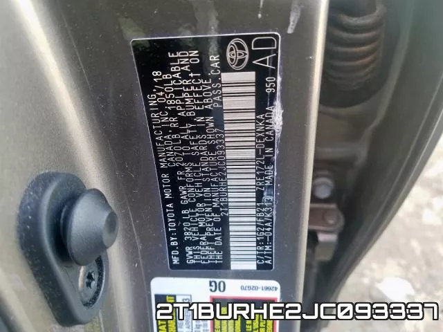 2T1BURHE2JC093337 фото 2