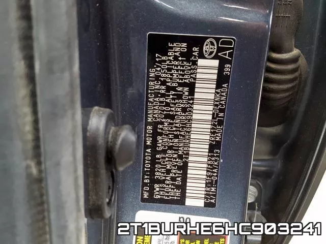 2T1BURHE6HC903241 фото 2