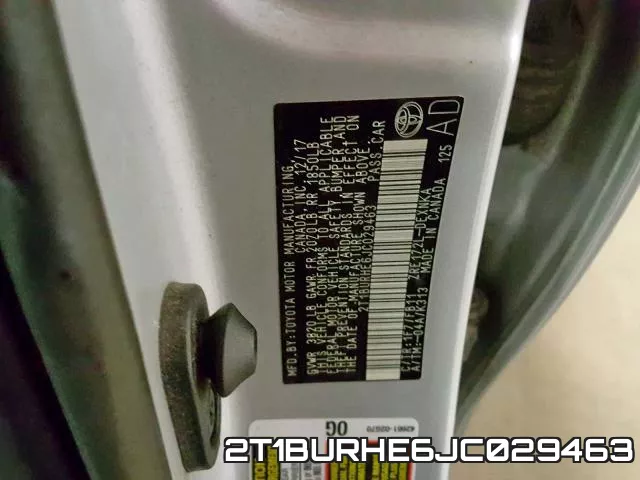 2T1BURHE6JC029463 фото 2