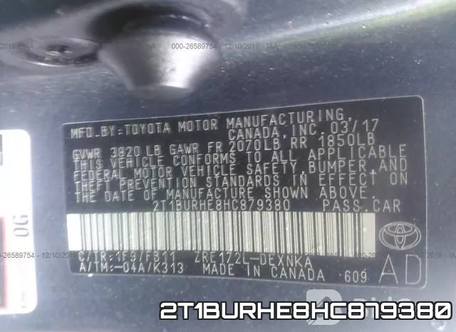 2T1BURHE8HC879380 фото 10