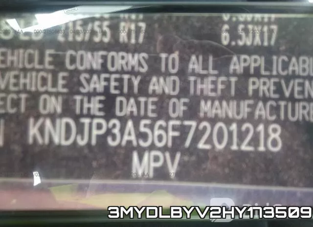 3MYDLBYV2HY173509 фото 10