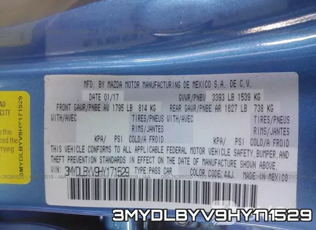 3MYDLBYV9HY171529 фото 10