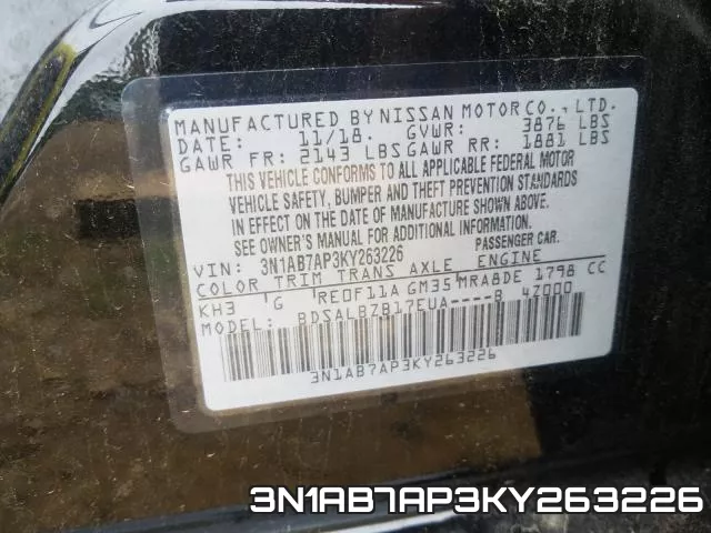 3N1AB7AP3KY263226 фото 2