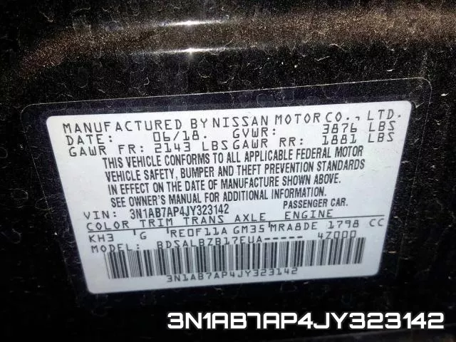 3N1AB7AP4JY323142 фото 2