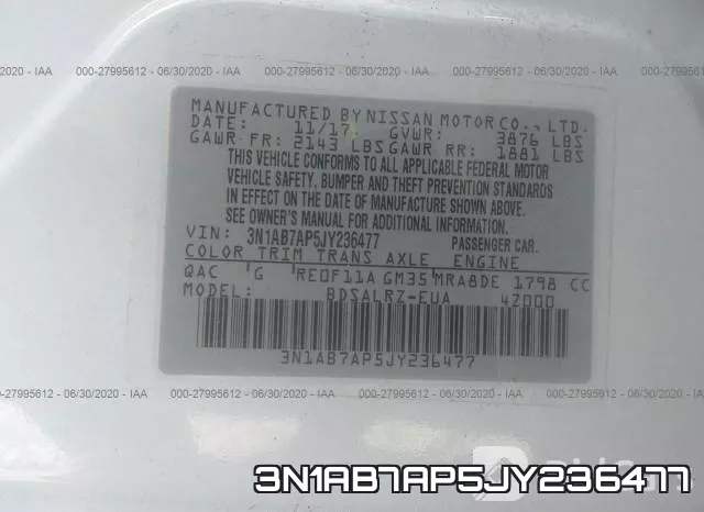 3N1AB7AP5JY236477 фото 10