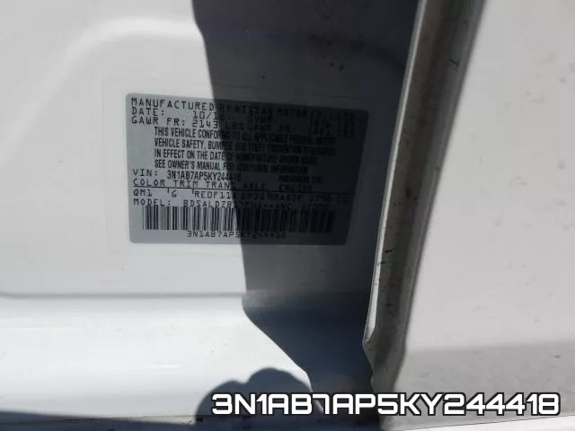 3N1AB7AP5KY244418 фото 2