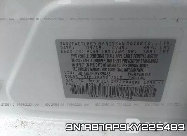 3N1AB7AP9KY225483 фото 10