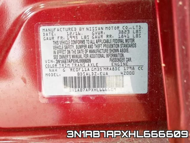 3N1AB7APXHL666609 фото 2