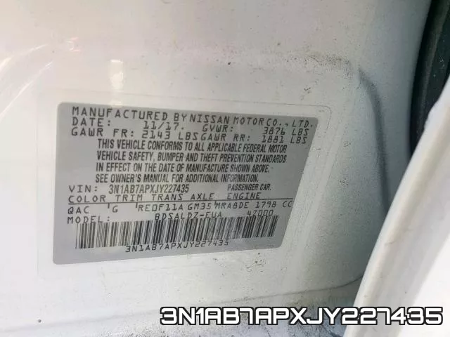 3N1AB7APXJY227435 фото 2