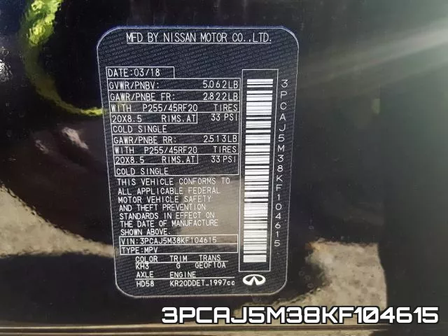 3PCAJ5M38KF104615 фото 2