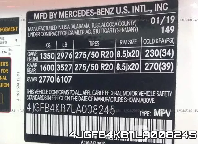 4JGFB4KB7LA008245 фото 10