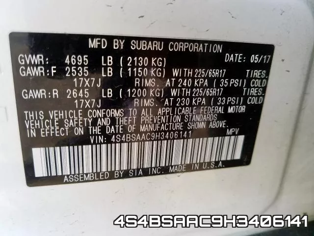 4S4BSAAC9H3406141 фото 2