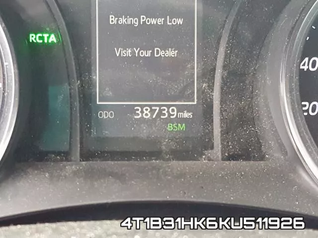 4T1B31HK6KU511926 фото 9