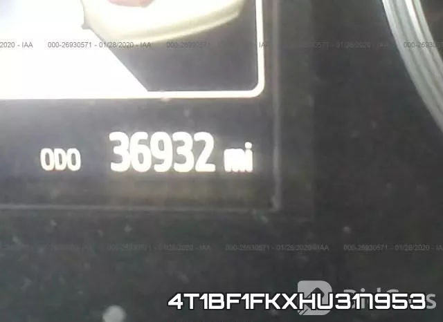 4T1BF1FKXHU317953 фото 8