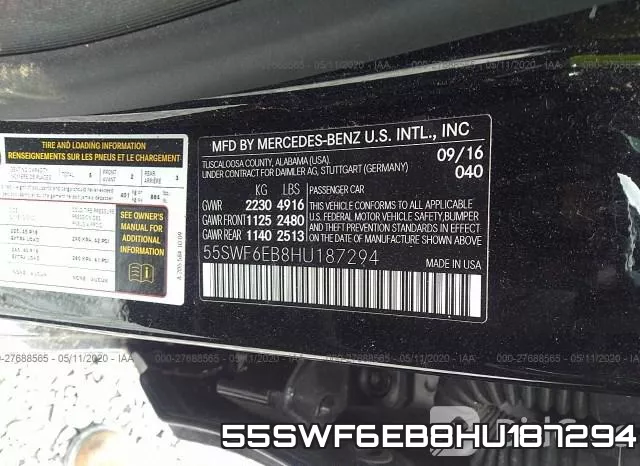 55SWF6EB8HU187294 фото 10