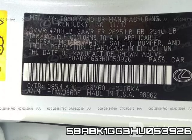 58ABK1GG3HU053926 фото 10