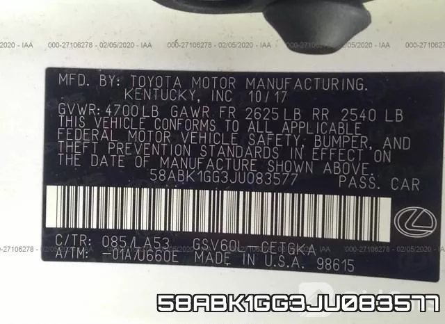 58ABK1GG3JU083577 фото 10