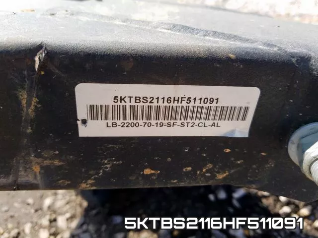 5KTBS2116HF511091 фото 2
