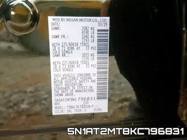 5N1AT2MT8KC796831 фото 2