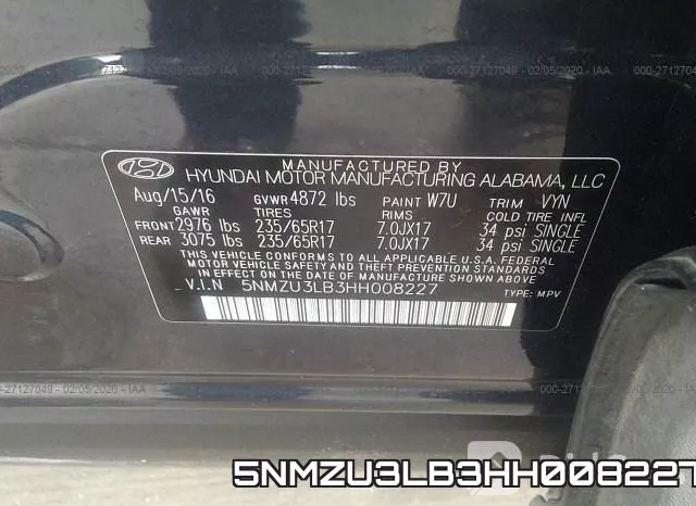 5NMZU3LB3HH008227 фото 10