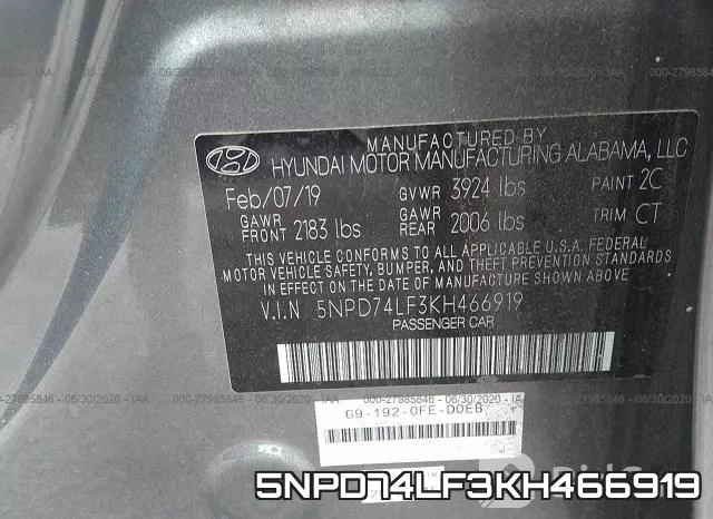 5NPD74LF3KH466919 фото 10