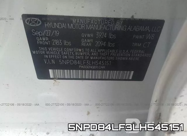 5NPD84LF3LH545151 фото 10