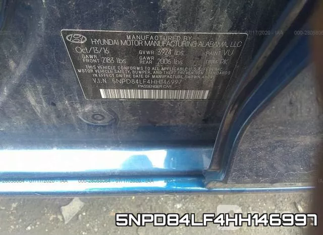5NPD84LF4HH146997 фото 10