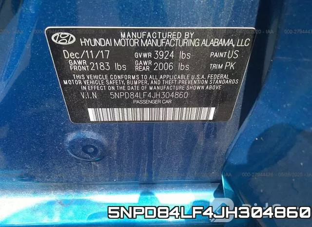 5NPD84LF4JH304860 фото 10