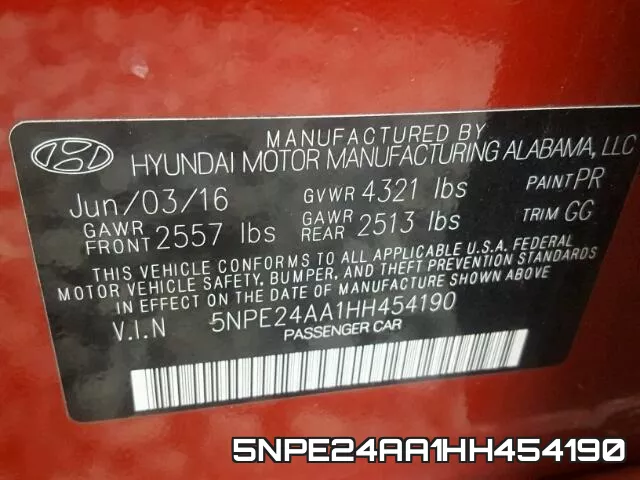 5NPE24AA1HH454190 фото 2