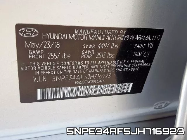 5NPE34AF5JH716923 фото 2