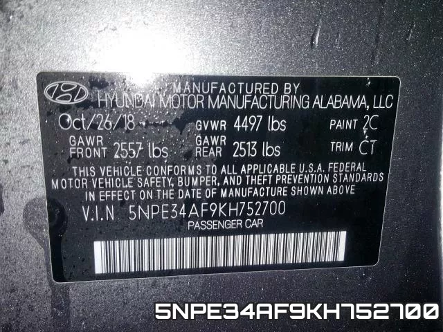 5NPE34AF9KH752700 фото 2