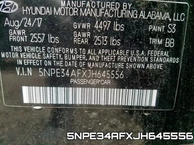 5NPE34AFXJH645556 фото 2