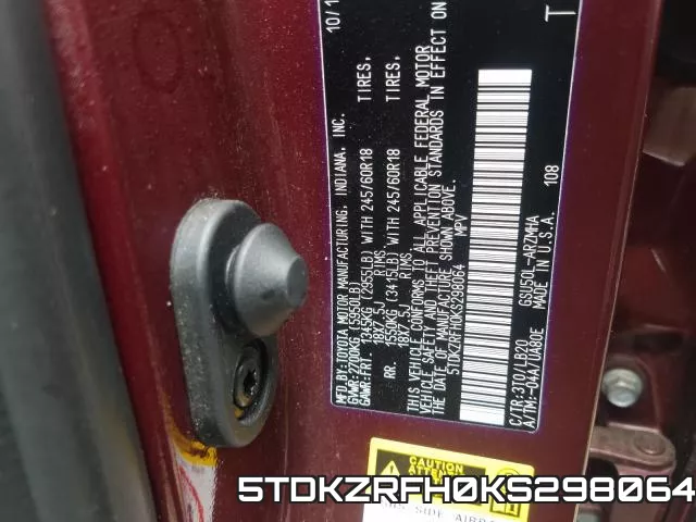 5TDKZRFH0KS298064 фото 2