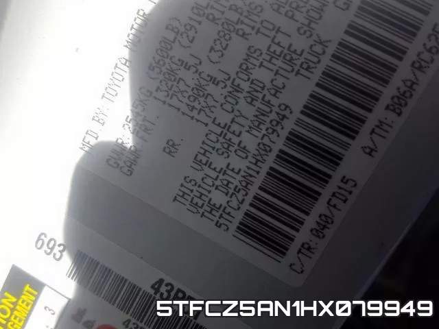 5TFCZ5AN1HX079949 фото 2