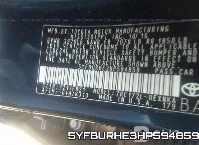 5YFBURHE3HP594859 фото 10