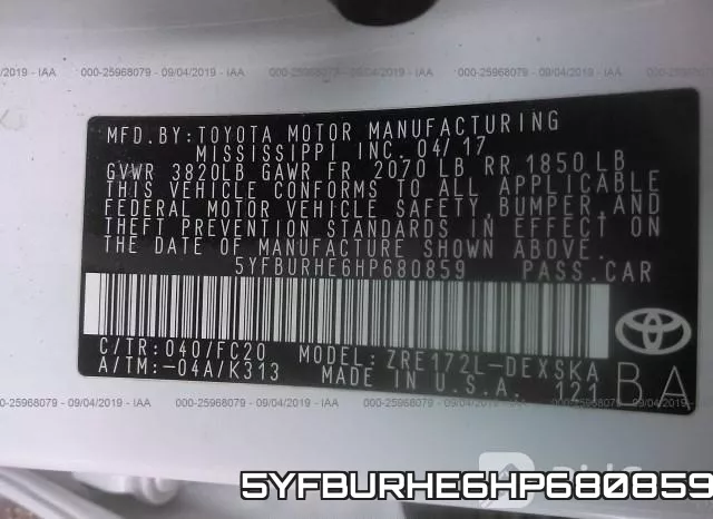 5YFBURHE6HP680859 фото 10
