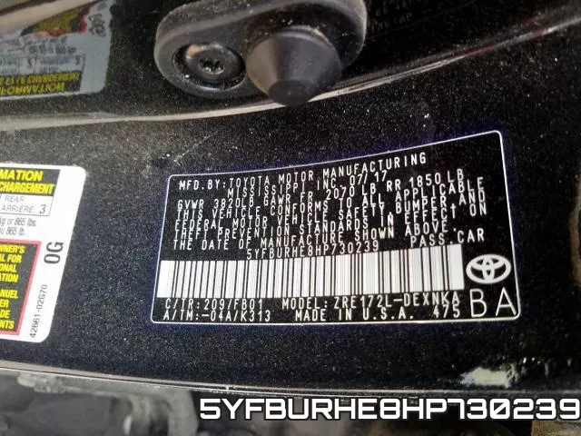 5YFBURHE8HP730239 фото 2
