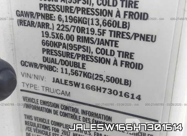 JALE5W166H7301614 фото 10