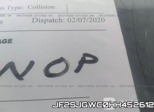 JF2SJGWC0HH452612 фото 8