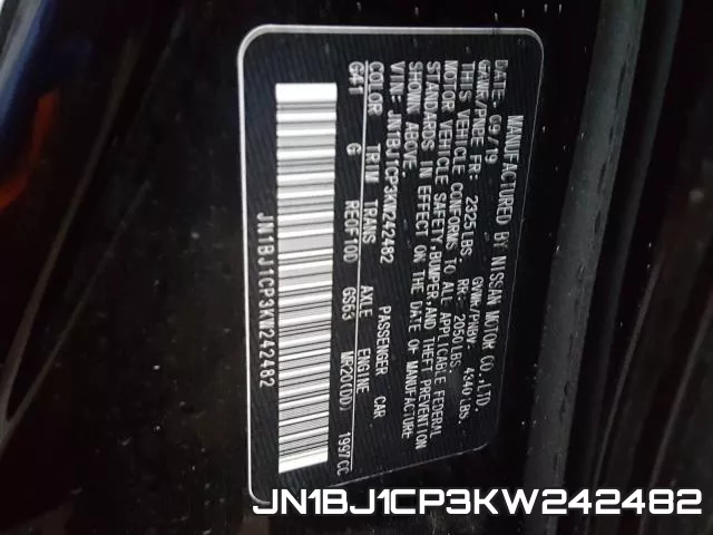 JN1BJ1CP3KW242482 фото 2