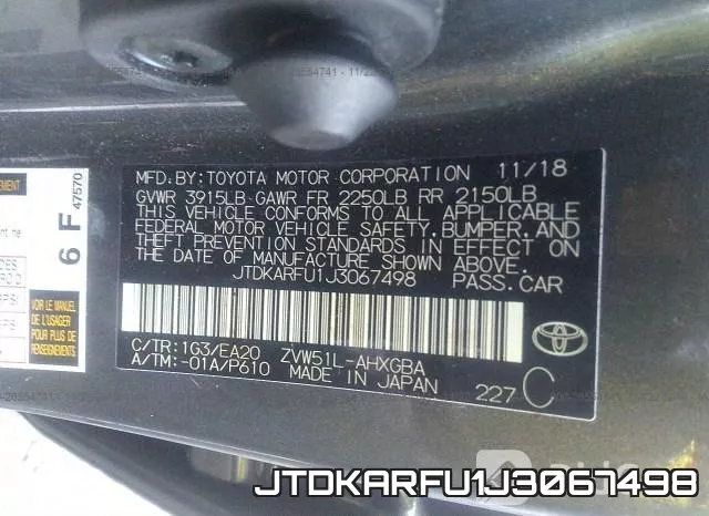 JTDKARFU1J3067498 фото 10