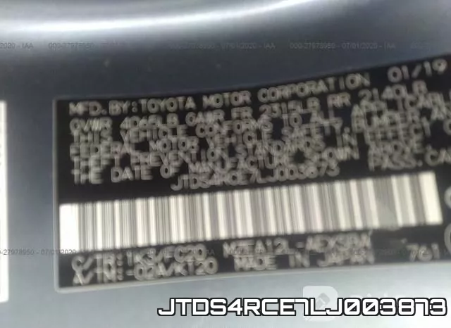JTDS4RCE7LJ003873 фото 9