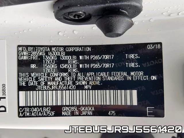 JTEBU5JR9J5561420 фото 2