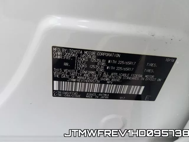 JTMWFREV1HD095738 фото 2